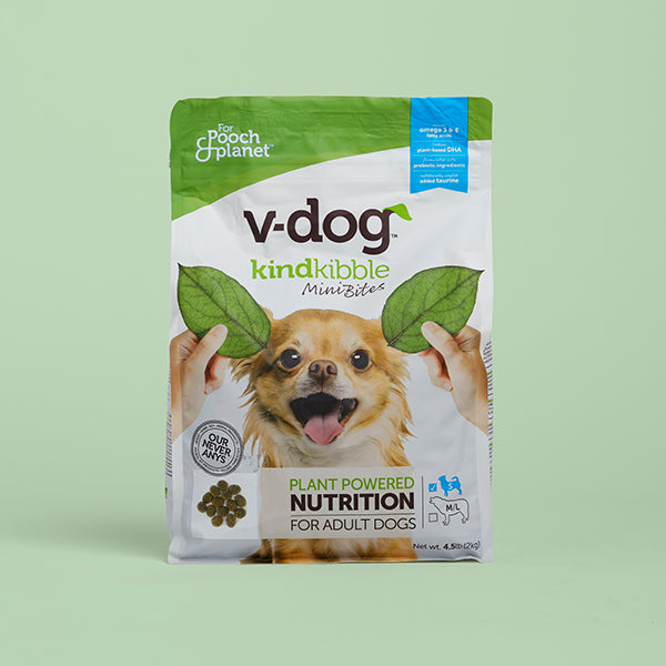 V-dog Mini Bites Plant-Powered Kibble for Small Dogs – v-dog